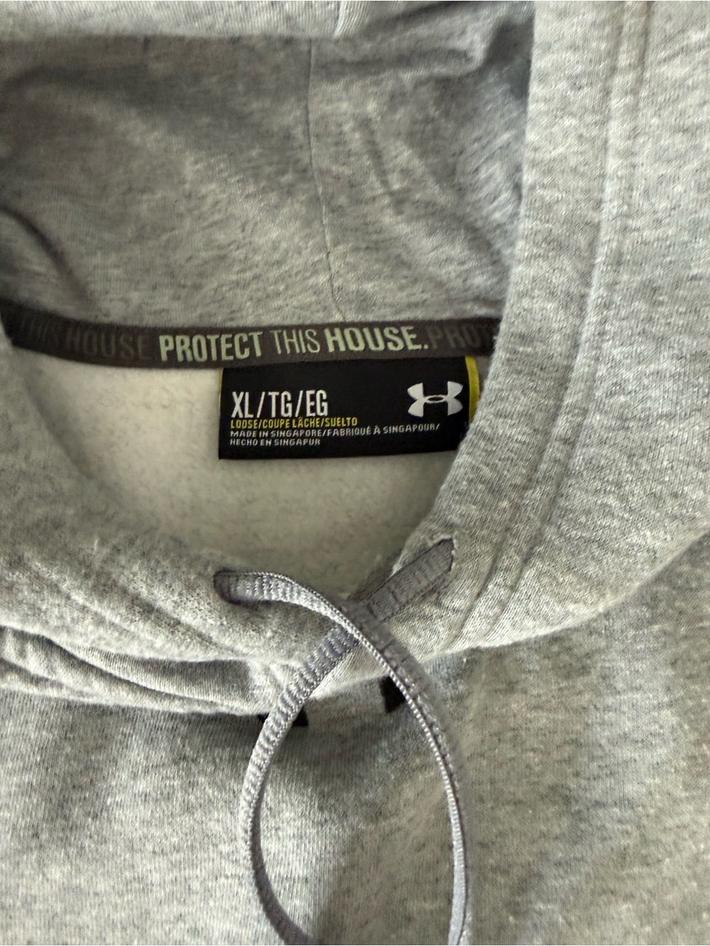Under Armour Men's Light Gray Crewneck Hoodie